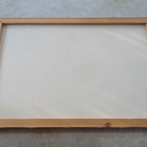 Vintage Pottery Painting by Noted Cultural Artist Mario, Signed  24"x36" - Picture 6 of 7